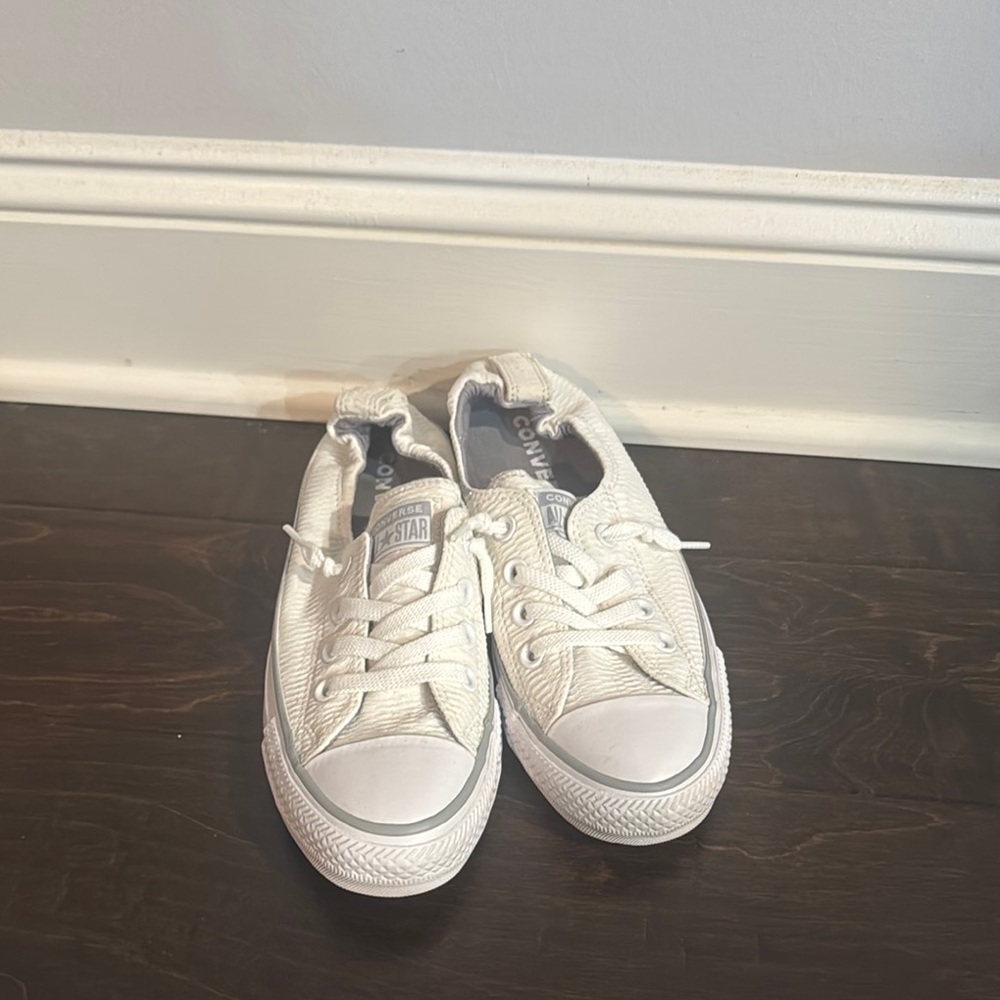 Converse White Canvas Shoes